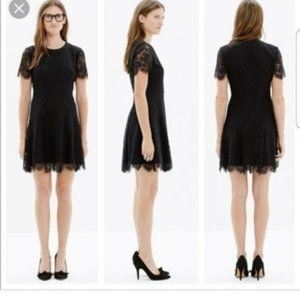 MADEWELL Black Lace Dress
